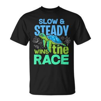 Turtle Lover Slow And Steady Wins The Race T-Shirt | Mazezy