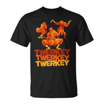 Twerkey Twerking Turkey Thanksgiving Twerk Turkey T-Shirt - Thegiftio UK