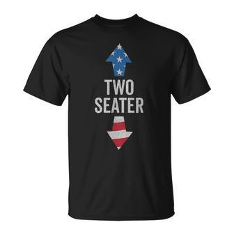 Two Seater Usa 4Th July 2023 White Trash Party Attire T-Shirt - Monsterry AU