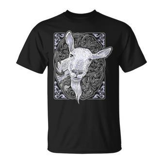 Ty Meiers Happy Goat Gifts For Goat Lovers Funny Gifts Unisex T-Shirt | Mazezy