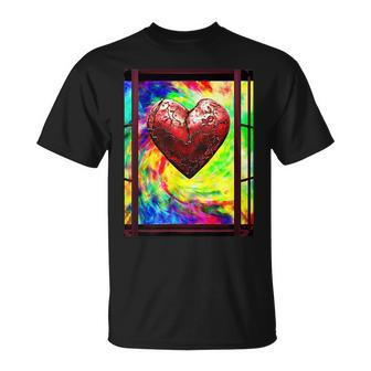 Tye Dye Window To Your Heart Unisex T-Shirt | Mazezy