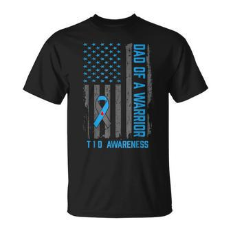 Type 1 Diabetes Awareness T1d Dad Of Warrior Type 1 Diabetic T-Shirt | Mazezy