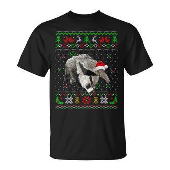 Ugly Christmas Pajama Sweater Anteater Animals Lover T-Shirt | Mazezy