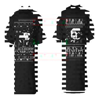 Ugly Christmas Sweater Dialysis Tech Ugly Xmas T-Shirt | Mazezy
