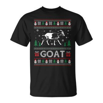 Ugly Christmas Sweater Goat Ugly Xmas T-Shirt - Monsterry AU