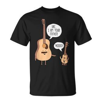 Uke Im Your Father Funny Ukulele Guitar Music Fathers Day Unisex T-Shirt - Monsterry