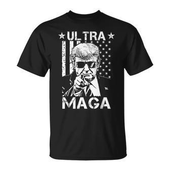 Ultra Maga Funny Great Maga King Pro Trump King Funny Gifts Unisex T-Shirt | Mazezy