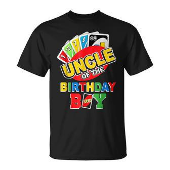 Uncle Of The Birthday Boy Uno Dad Papa Father 1St Bday T-Shirt