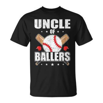 Uncle Of Ballers Baseball Softball Lover Uncle Unisex T-Shirt | Mazezy