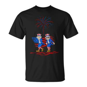 Uncle Sam Griddy Dance 4Th Of July Independence Day Unisex T-Shirt | Mazezy