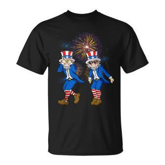 Uncle Sam Griddy Dance Funny 4Th Of July Independence Day Unisex T-Shirt