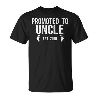 Uncle To Be Promoted To Uncle Est 2019 Unisex T-Shirt | Mazezy CA