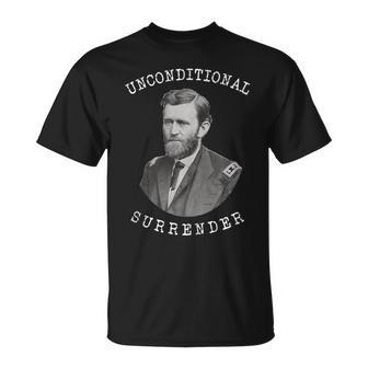 Unconditional Surrender Civil War General Ulysses S Grant T-Shirt | Mazezy