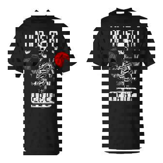 Undead Basketball League Player Halloween Zombie Skeleton Basketball T-Shirt | Mazezy