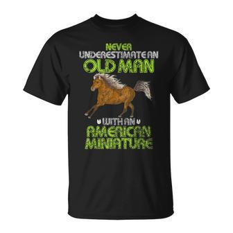 Never Underestimate An Old Man With An American Miniature T-Shirt - Monsterry CA