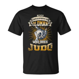 Never Underestimate An Old Man Who Does Judo T-Shirt - Monsterry UK