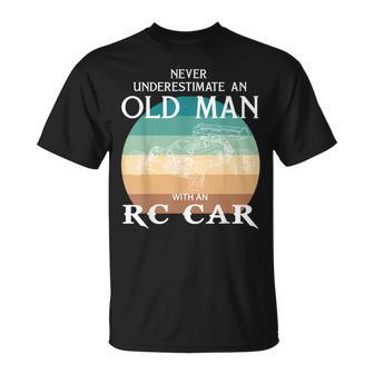 Never Underestimate An Old Man With A Rc-Car T-Shirt - Monsterry UK