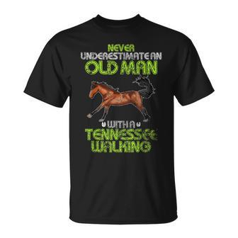Never Underestimate An Old Man With A Tennessee Walking T-Shirt - Monsterry UK