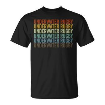 Underwater Rugby Sports Retro T-Shirt | Mazezy