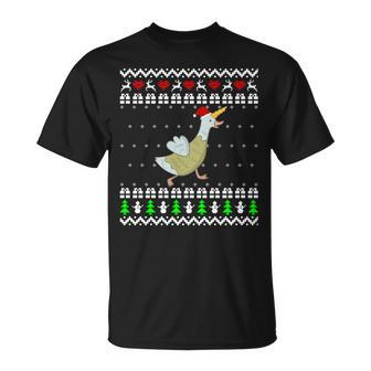 Unicorn Goose Ugly Christmas Sweater T-Shirt - Monsterry CA