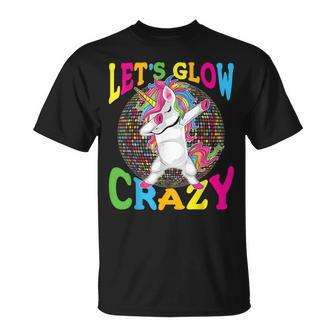 Unicorn Let Glow Crazy Retro Colorful Group Team Tie Dye T-Shirt - Monsterry AU