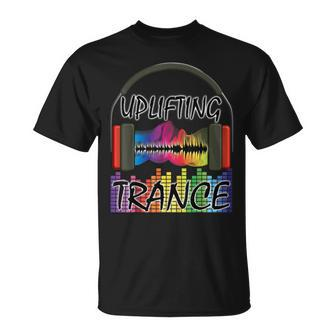 Uplifting Trance Colourful Music T-Shirt | Mazezy