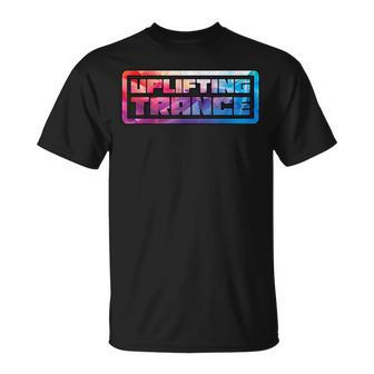 Uplifting Trance Colourful Trippy Abstract T-Shirt | Mazezy