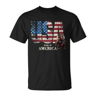 Usa America 4Th July Eagle Independence Day Patriot Unisex T-Shirt - Monsterry