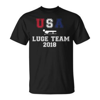 Usa Luge Team 2018 Winter Ice Sports T-Shirt | Mazezy