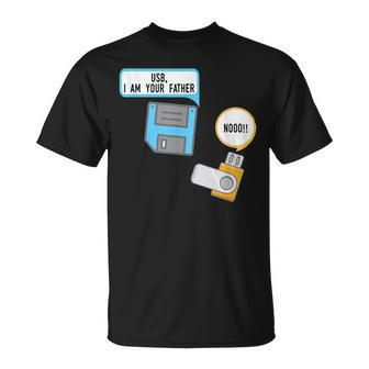 Usb I Am Your Father Funny Geek Computer Usb Floppy Unisex T-Shirt | Mazezy