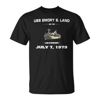 Uss Emory S Land Unisex T-Shirt | Mazezy