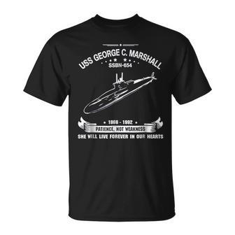 Uss George C Marshall Ssbn 654 Unisex T-Shirt | Mazezy