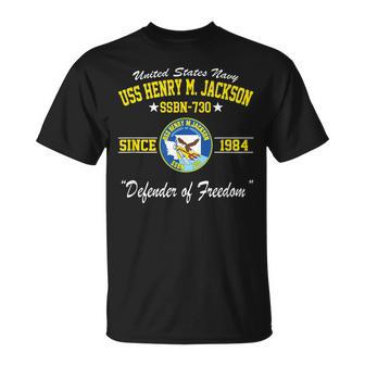 Uss Henry M Jackson Ssbn730 Unisex T-Shirt | Mazezy