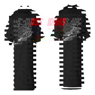 Uss Idaho Bb-42 Ww2 War Veteran Battleship Grandpa Dad Son T-shirt - Thegiftio