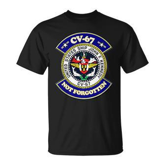 Uss John F Kennedy Cv67 Not Forgotten Emblem T-shirt - Thegiftio UK