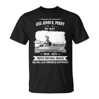 Uss John R Perry De 1034 Unisex T-Shirt - Monsterry UK