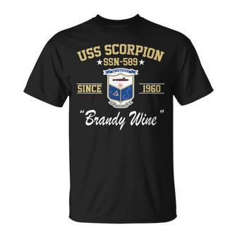 Uss Scorpion Ssn589 Unisex T-Shirt | Mazezy