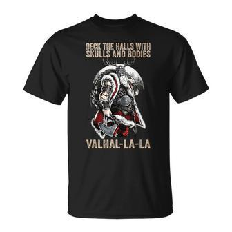 Valhalla-La Deck The Halls With Skulls And Bodies Vintage T-Shirt - Thegiftio UK