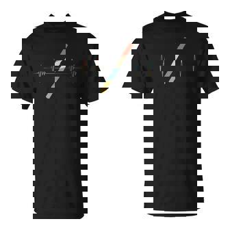 Valiha Player Heartbeat Retro Ecg Ekg T-Shirt | Mazezy