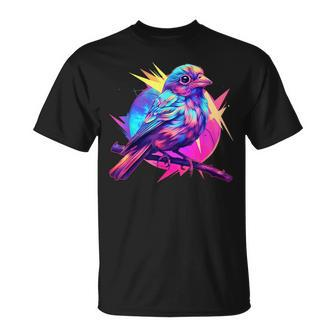 Vaporwave Aesthetic Song Sparrow T-Shirt | Mazezy