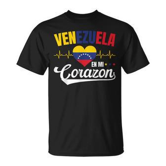 Venezuela En Mi Corazon Souvenirs For Your Native Country T-Shirt - Monsterry DE