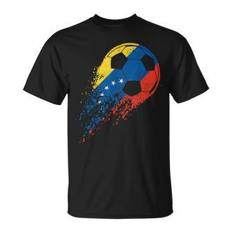 Venezuela Soccer Venezuelan Flag Pride Soccer Player Unisex T-Shirt | Mazezy AU