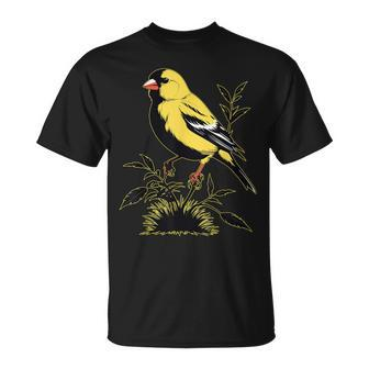 Ventage American Goldfinch Graphic Cute American Goldfinch T-Shirt | Mazezy