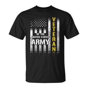Veteran Of United States Us Army American Flag T-Shirt - Seseable