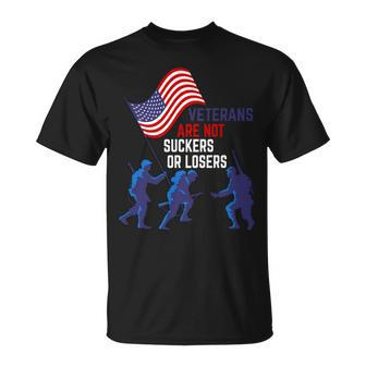 Veteran Vets Day Are Not Suckers Or Losers 64 Veterans Unisex T-Shirt - Monsterry AU