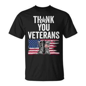 Veteran Vets Thank You Veterans Shirts Proud Veteran Day Dad Grandpa 344 Veterans Unisex T-Shirt - Monsterry