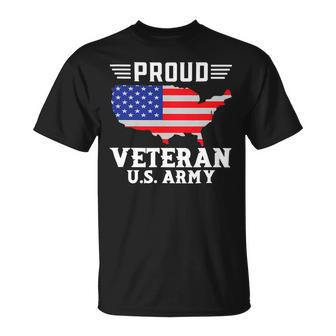 Veteran Vets Us Army Veteran Gifts American Flag Usa Military Tee Gift 1 Veterans Unisex T-Shirt - Monsterry UK