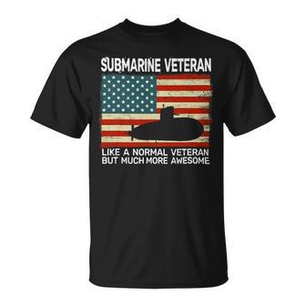 Veteran Vets Usa Flag Submarine Veteran For Men And Submarine For Men 1 Veterans Unisex T-Shirt - Monsterry AU