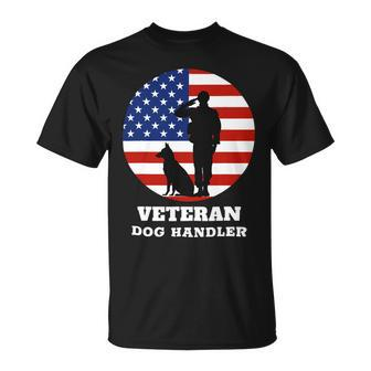 Veteran Vets Usa Veteran Dog Handler K9 Veterans Unisex T-Shirt - Monsterry CA