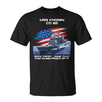 Veteran Vets Uss Chosin Cg65 Class Cruiser American Flag Veteran Xmas 132 Veterans Unisex T-Shirt - Monsterry